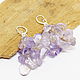 Lavender garden earrings (amethyst, citrine, amethyst). Tassel earrings. Selberiya shop. My Livemaster. Фото №6