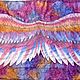 Batik stole 'Magic wings'. Wraps. OlgaPastukhovaArt. My Livemaster. Фото №4