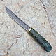 Knife 'Finka-3' 'lappi' Damascus stab.karelka. Knives. Artesaos e Fortuna. My Livemaster. Фото №5