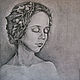Drawing Girl with closed eyes. Pictures. tinaryART (tinaryART). Online shopping on My Livemaster.  Фото №2