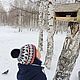 Заказать Жаккардовая шапка с оленями. Брин Татьяна (brinta). Ярмарка Мастеров. . Шапки Фото №3
