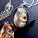 Portrait of a pet by photo. Pendant. Olga Kniazeva | Jewelry painting. Online shopping on My Livemaster.  Фото №2