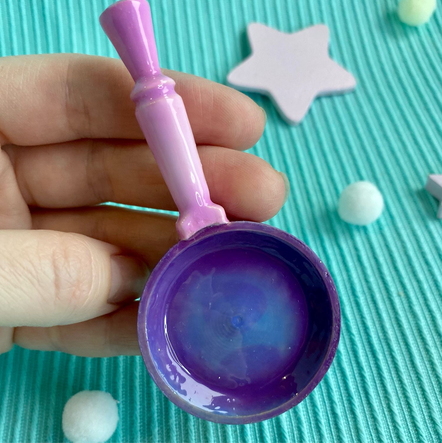 Лепка посуда для кукол