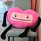 Big pillow heart, heart gift for February 14, valentine. Gifts for February 14. Larisa dizajnerskaya odezhda i podarki (EnigmaStyle). Online shopping on My Livemaster.  Фото №2