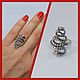 Snake ring 925 sterling Silver, Rings, Turin,  Фото №1