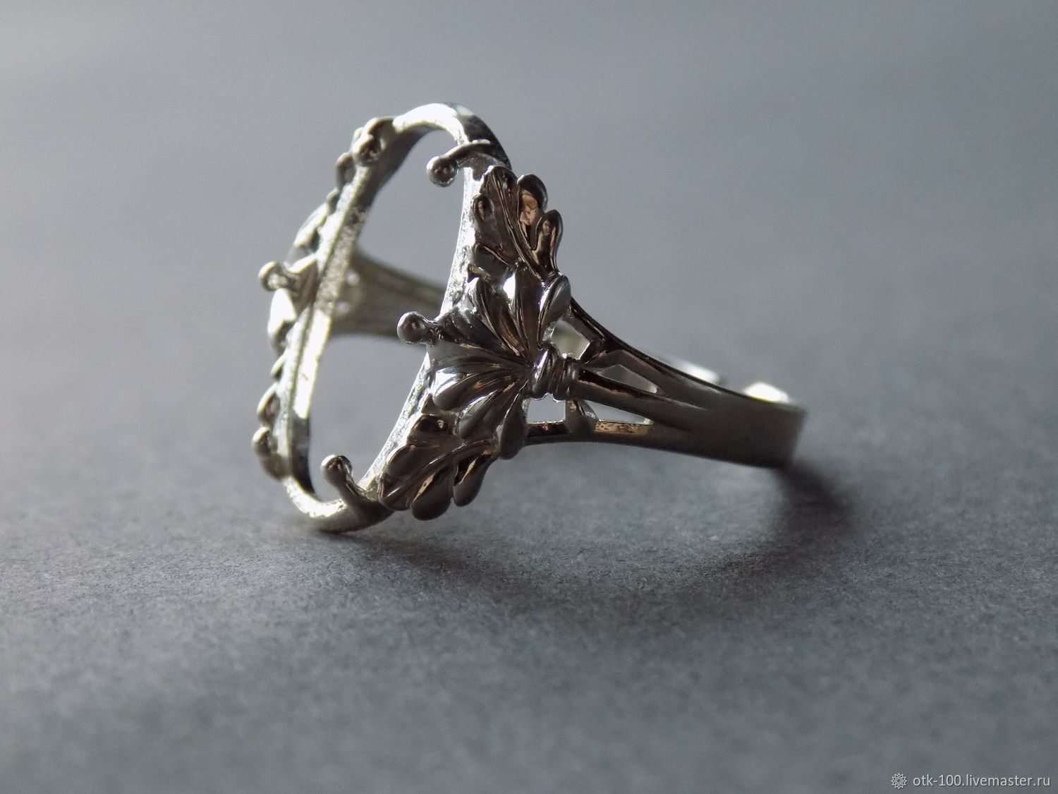 Основа для кольца серебро 925 пробы артикул 01-0003 – заказать на ...