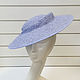 Straw hat of Aset. Color blue, Hats1, Moscow,  Фото №1