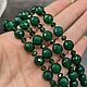 Emerald necklace made of agate chalcedony with a pendant. Necklace. naturalkavni. Online shopping on My Livemaster.  Фото №2