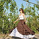 Order Long boho chic skirt, 'happiness .'. ALISA. Livemaster. . Skirts Фото №3