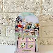 Канцелярские товары handmade. Livemaster - original item Perpetual calendar Alice in Wonderland. Handmade.