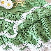 Одежда handmade. Livemaster - original item SKIRT WITH DAISIES for girls knitted summer. Handmade.