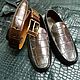 Order Moccasins and belt, men's gift set made of crocodile leather. SHOES&BAGS. Livemaster. . Moccasins Фото №3