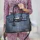 Сумка из питона в стиле кинозвезды Grey Posh. Классическая сумка. Nata_l_y (lovefromocean). Ярмарка Мастеров.  Фото №5