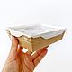 Коробка с прозрачной крышкой Salad 500, 14*10,5*4 см. Коробки. Magic-craftroom. Интернет-магазин Ярмарка Мастеров.  Фото №2