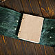 Блокнот А6 зеленого цвета из состаренной кожи. Блокноты. Creative Leather Workshop. Ярмарка Мастеров.  Фото №5