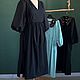 Платье из хлопка Baggy. Платья. Льняные радости (linen-heart). Ярмарка Мастеров.  Фото №8
