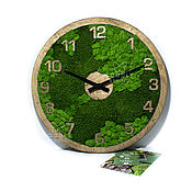 Картины и панно handmade. Livemaster - original item The clock of Moss. Handmade.