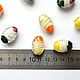 Заказать Бусины lampwork овальной формы. Хлоя. Ярмарка Мастеров. . Бусины Фото №3