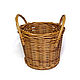 Basket woven from paper vine 'Bucket'. Art.50017, Basket, Tomsk,  Фото №1