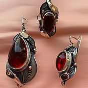 Earrings Emerald. Emeralds, diamonds, gold 585