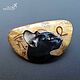 Black CAT pendants to order - jewelry painting on agate. Pendant. Olga Kniazeva | Jewelry painting. My Livemaster. Фото №4