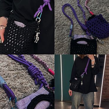 Сумки ручной работы. Ярмарка Мастеров - ручная работа Вязаная сумка. Handmade.