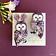 Pair brooches ' Lilac Owls'. Brooch bird. Brooches. Coffeelena. Online shopping on My Livemaster.  Фото №2