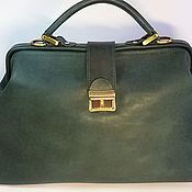 Leather Men's bag for documents
