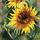  Flowers Sunflowers. Original. Pastel. Pictures. Valeria Akulova ART. My Livemaster. Фото №4