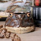 Керамическая пиала-боул в виде лягушки "Жабобоул", 400 мл