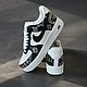 Кроссовки белые Nike Air Force,унисекс, кастом бандана, ручная роспись. Кроссовки. Olgavolgoart. Роспись одежды и обуви. Кастом. Ярмарка Мастеров.  Фото №6