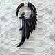  from the horn of a Buffalo Wing 2, Single earring, Mytishchi,  Фото №1
