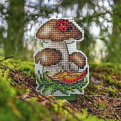 Для дома и интерьера handmade. Livemaster - original item Toys: The mushroom basket, collection. Handmade.