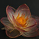 Pink lotus comb. Comb. PandaStudio (glossyfleur). My Livemaster. Фото №6