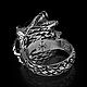 Перстень серебряный  Когти Дракона с аметистом и руной. Кольца. Aventure.Jewelry. Интернет-магазин Ярмарка Мастеров.  Фото №2