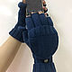 Вязаные перчатки с клапаном "Transformer" 100% МЕРИНОС. Перчатки. Nataliy Sh-knitting. Интернет-магазин Ярмарка Мастеров.  Фото №2