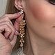 Серьги грозди с ювелирным стеклом. Серьги-кисти. Дизайнерские украшения Умиление (umilenie-jewelry). Ярмарка Мастеров.  Фото №6