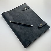 Канцелярские товары handmade. Livemaster - original item Leather notebook A4 rings. Handmade.