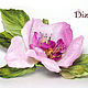 Flor de rosa mosqueta. Las flores de seda. FLORES DE TELA, Flowers, Moscow,  Фото №1