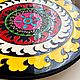 «Таджикский чакан» - большая тарелка на стену 50 см. Тарелки декоративные. Декоративные тарелки Тани Шест. Ярмарка Мастеров.  Фото №4