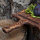 Прямоугольная деревянная доска для подачи Rustic M Махагон. Разделочные доски. RuWoo. Ярмарка Мастеров.  Фото №4