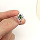 Order Ring 'Square' with chromdiopside krug4mm. Creative jewelry. Livemaster. . Rings Фото №3