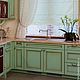 Кухня мебель "Мятный каприз". Кухонная мебель. мебель БОТАНИК (мастерская). Ярмарка Мастеров.  Фото №6