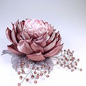 Украшения handmade. Livemaster - original item Windy Lotus Flower Brooch handmade from fabric. Handmade.