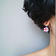 Earrings British flag (earrings). Earrings. Linda (LKdesign). Online shopping on My Livemaster.  Фото №2