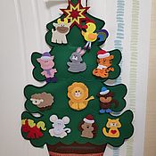 Для дома и интерьера handmade. Livemaster - original item Christmas tree made of felt is not collapsible 80cm.. Handmade.