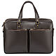 Leather business bag 'Robert' (brown), Men\'s bag, St. Petersburg,  Фото №1