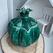 Чайная ложка с декором из полимерной глины Мандаринка