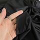 Атласный черный шелк от Ermanno Scervino. Ткани. Tessitore - ткани для жизни. Ярмарка Мастеров.  Фото №5