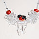 'Bullfinch': lampwork necklace on a silver chain. Necklace. BeautyGlassByKate(Lampwork) (beauty-glass). My Livemaster. Фото №5